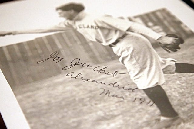 Rare Shoeless Joe Jackson autograph could sell for $100K