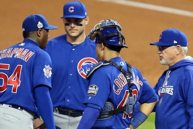 Cubs' Joe Maddon defends his use of Aroldis Chapman in run to