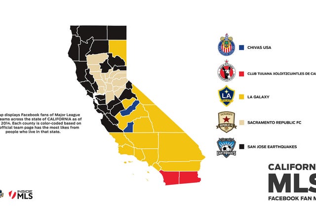 MLS Map, Teams