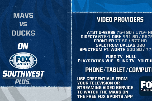 WATCH Dallas Mavericks vs. Beijing Ducks Saturday on FOX Sports