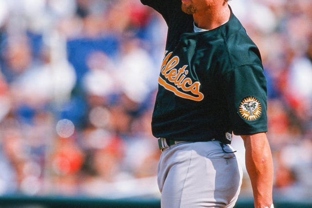 Mark Mcgwire Oakland Athletics 1996 Alternate Baseball -  Finland