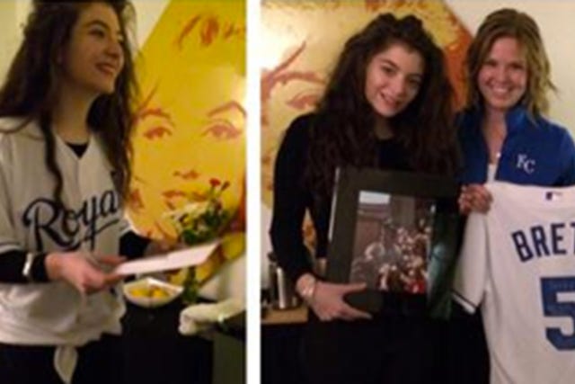 Oh, Lorde! Brett a hit with singer after sending gifts at KC concert