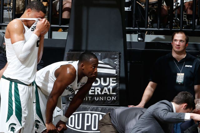 Eron Harris Suffers Knee Injury As Msu Falls At Purdue 80 63 Fox