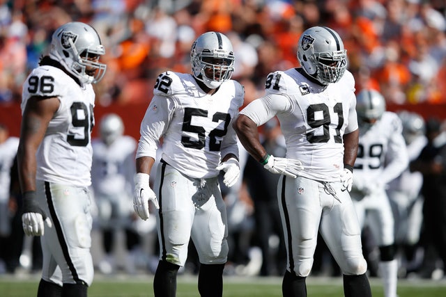 Justin Tuck saved the Oakland Raiders from losing their first win of 2014  to a premature celebration
