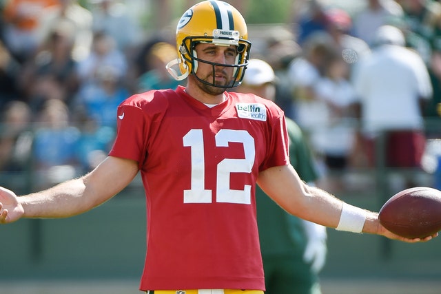 aaron rodgers red jersey