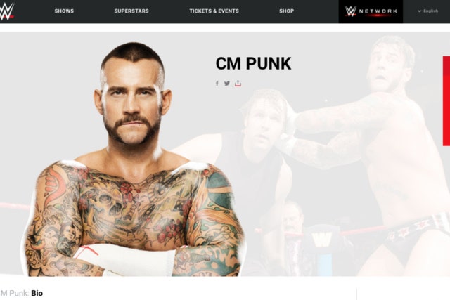 Cm Punk S Profile Quietly Reappears On Wwe Website Fox Sports