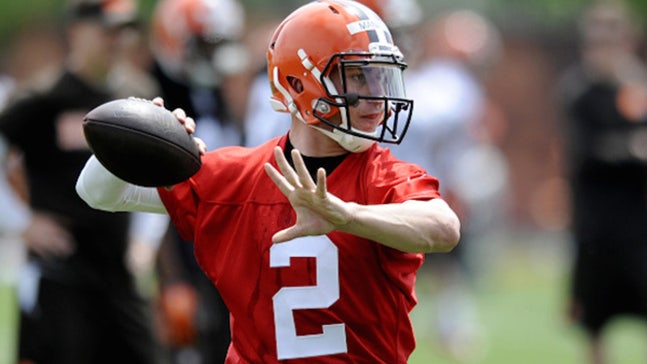 Johnny Manziel trains with Jon Gruden ahead of training camp