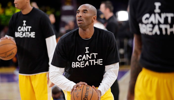 Kobe Bryant Sign Los Angeles Lakers Champs T Shirt NBA Basketball Team  Black Tee