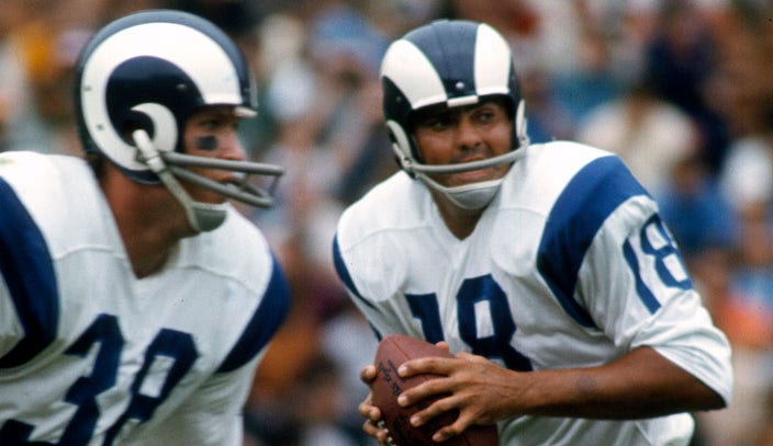 Rams to wear blue and white helmets for the first time in nearly 50 years