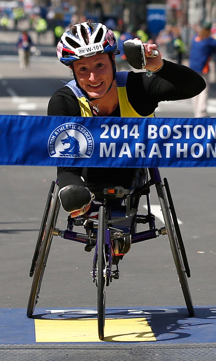 American McFadden wins Boston Marathon wheelchair division FOX Sports