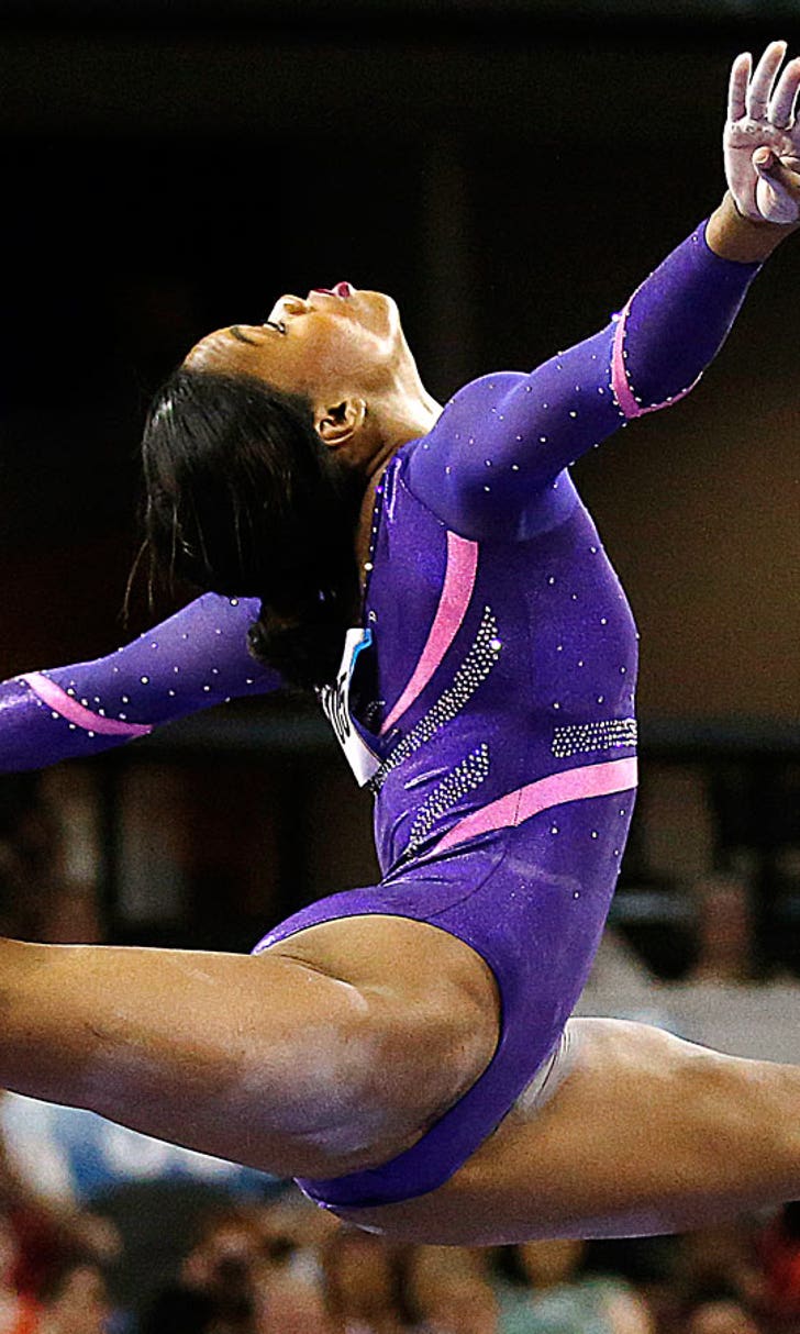 Olympic gymnastics champ Gabby Douglas second in U.S. championships