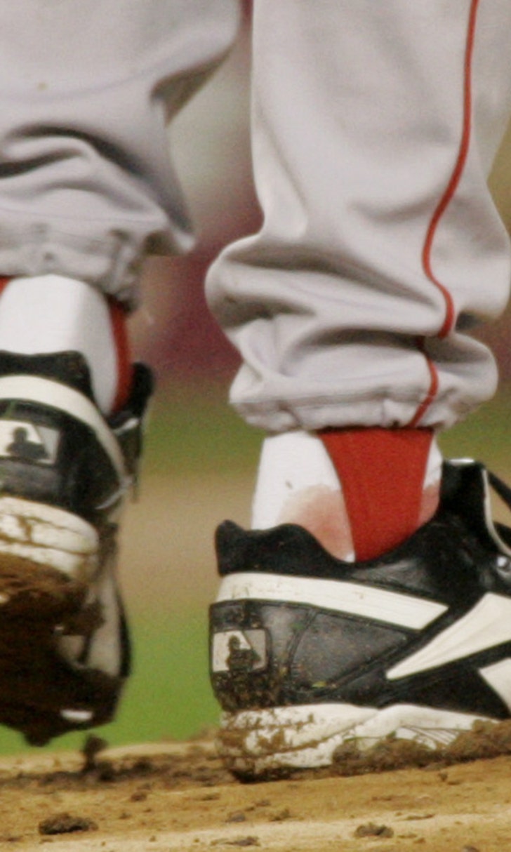 What Schilling's ankle looked like at infamous bloody sock game FOX