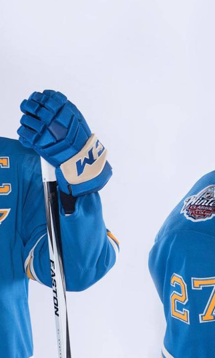 Blackhawks And Blues Unveil Throwback Winter Classic Uniforms | FOX Sports