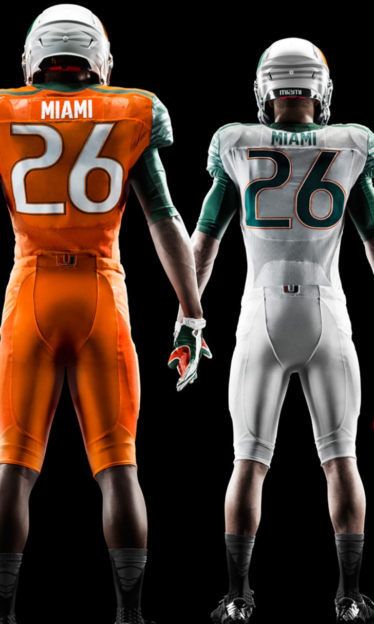 Hurricanes unveil four new football uniform combinations FOX Sports