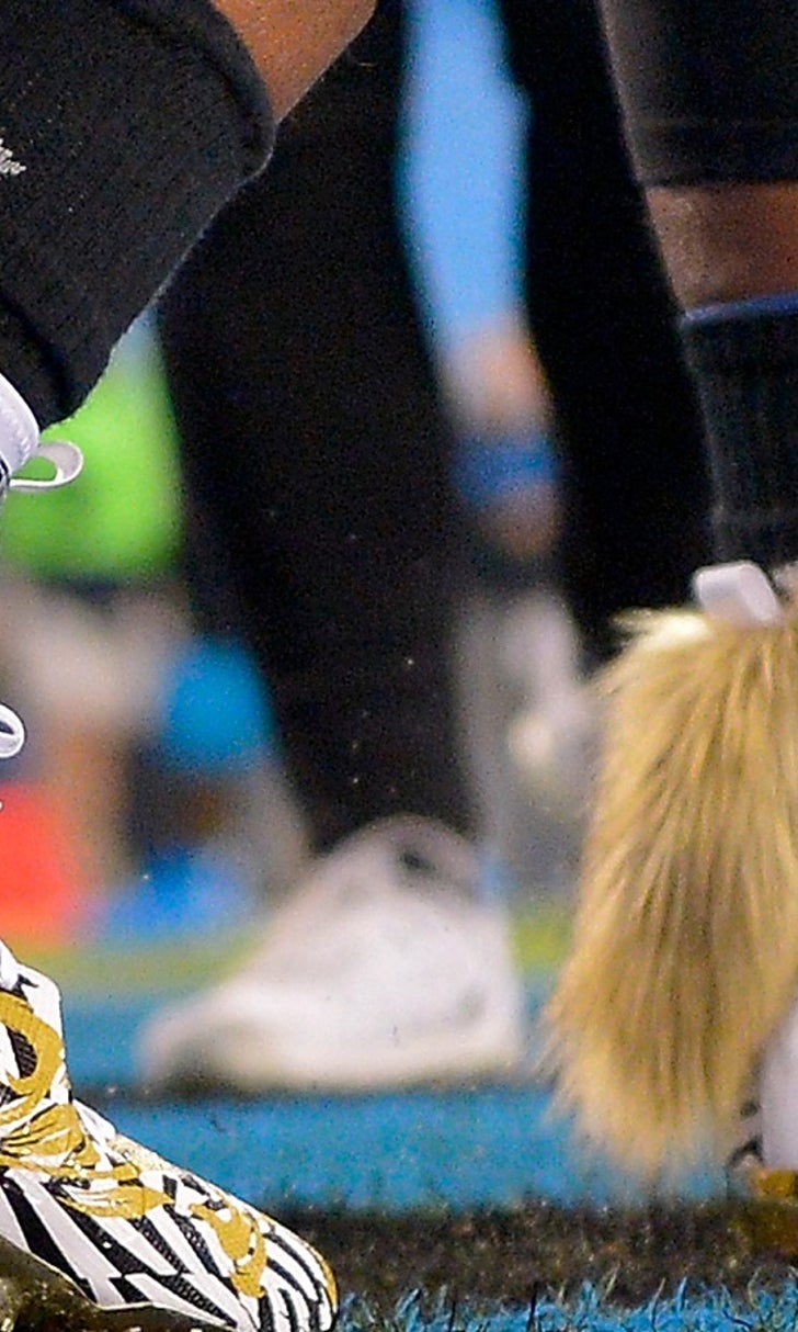 Twitter lights into Cam Newton's fox tail, zebra-print pregame cleats | FOX Sports