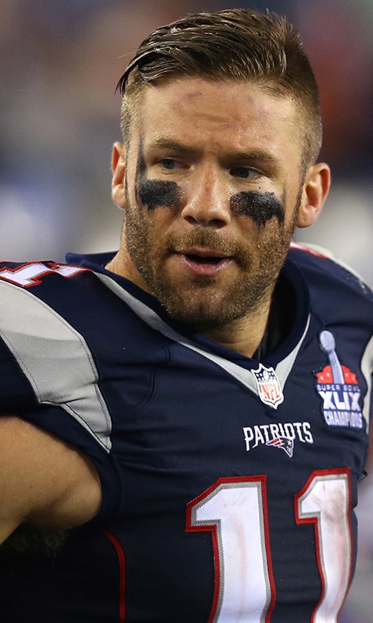 Report: Julian Edelman (foot) in boot, on crutches after ...