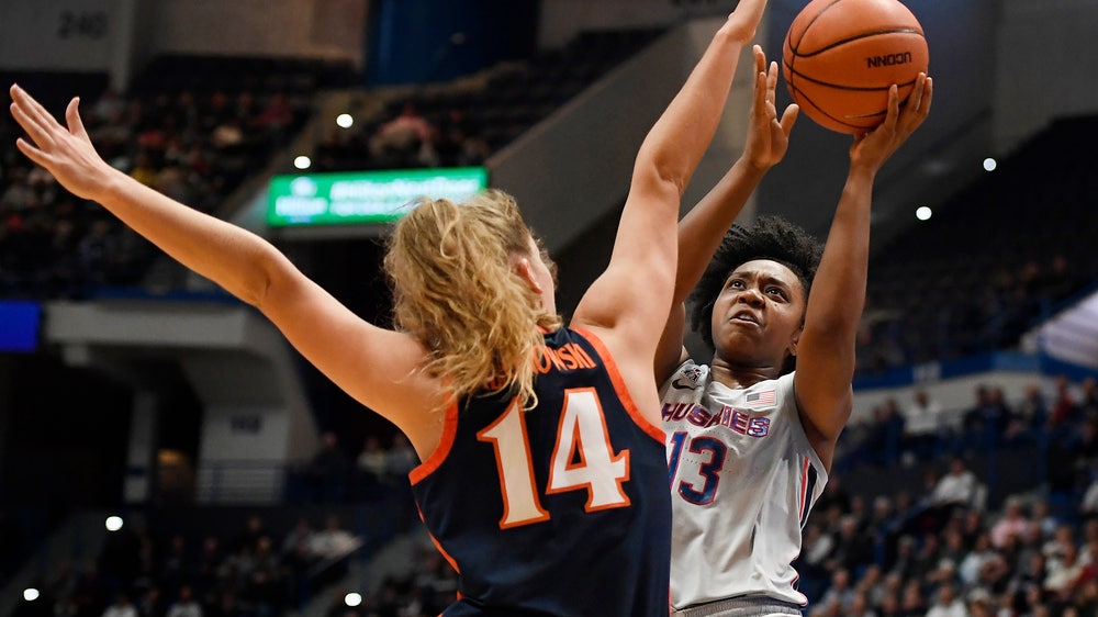 No. 4 UConn routs UVa 83-44, extends home winning