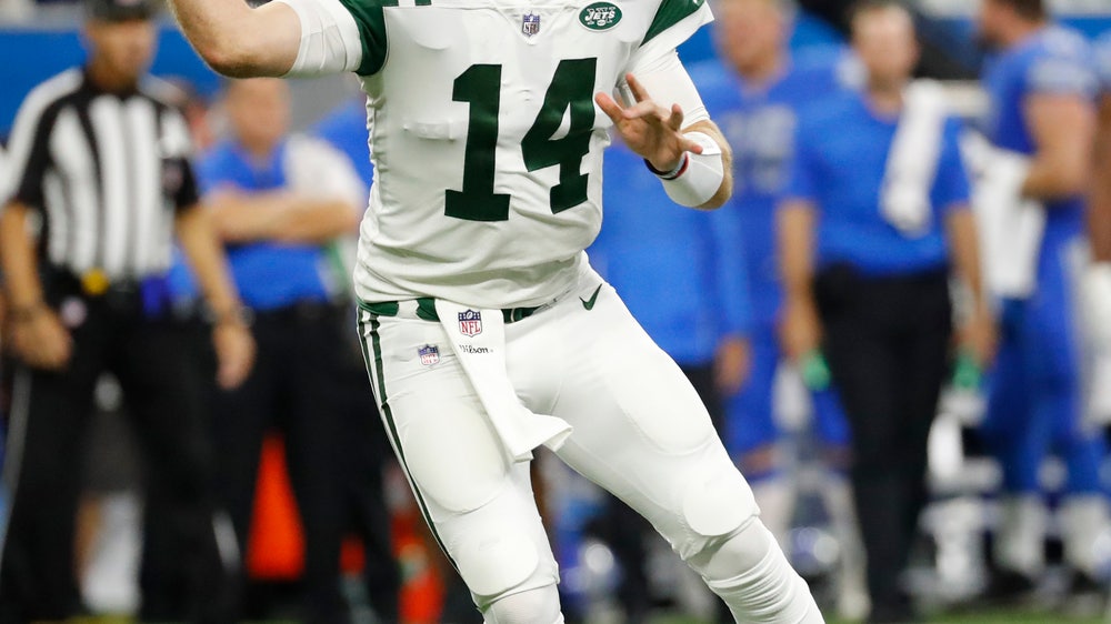 Darnold recovers from 1st-play pick-6, helps Jets rout Lions