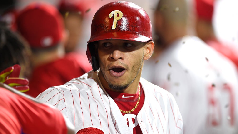 Phils beat Marlins again, 5-4, remain on periphery of race