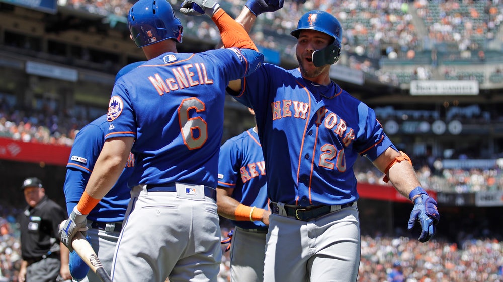 Alonso, Mets power up to pound Giants 11-4
