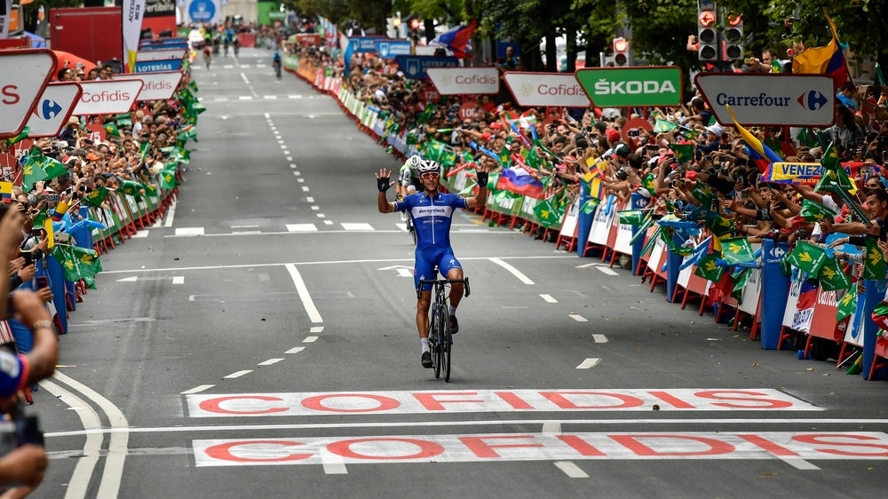 Gilbert wins Vuelta stage in Bilbao, Roglic keeps red jersey