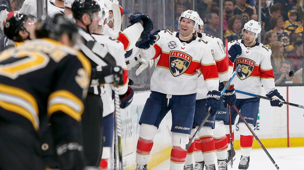 Panthers beat Bruins 4-1, snap Boston’s 12-game home streak
