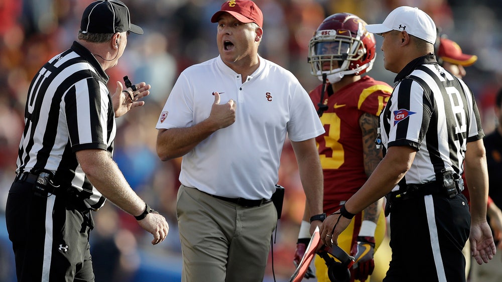 USC's Clay Helton doesn't expect to lose job after UCLA loss