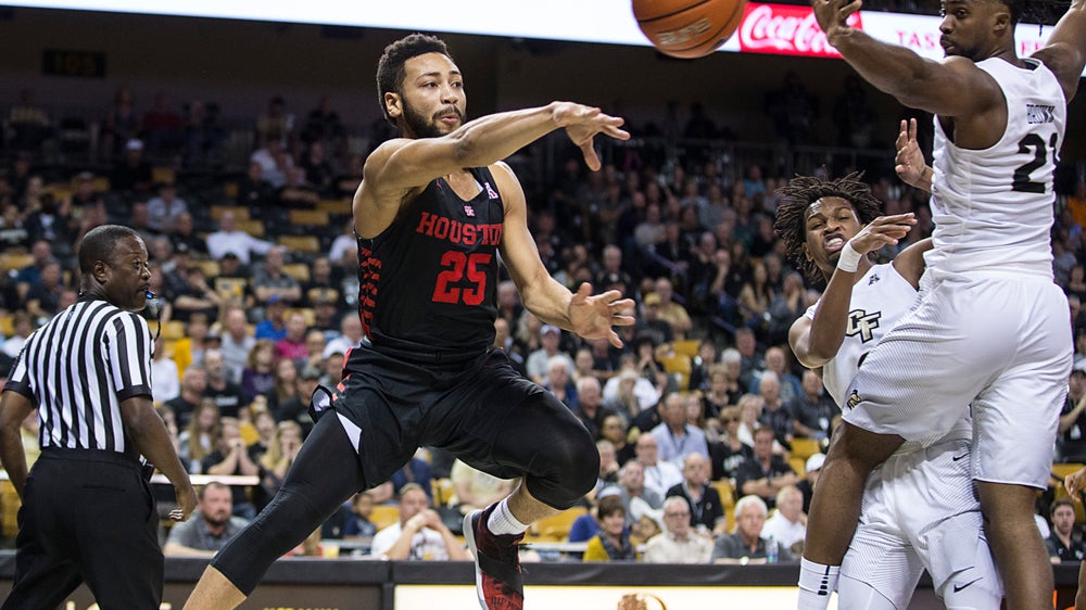 Davis scores 26 points, No. 12 Houston beats UCF 77-68