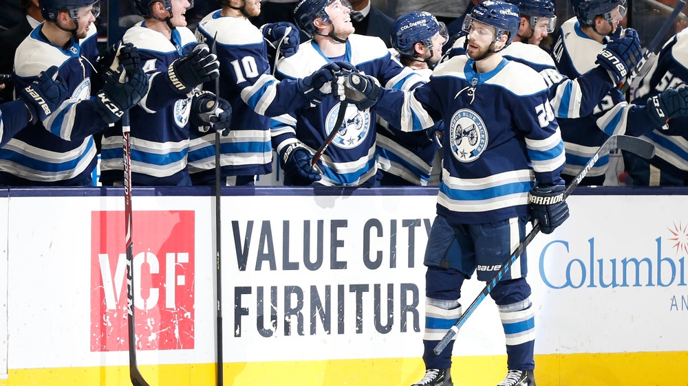 Bjorkstrand, Merzlikins lead Blue Jackets past Jets