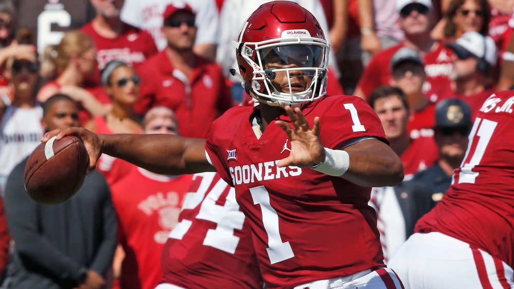 Murray leads No. 7 Oklahoma past Florida Atlantic 63-14