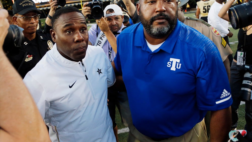 The Latest: TSU linebacker critical after emergency surgery