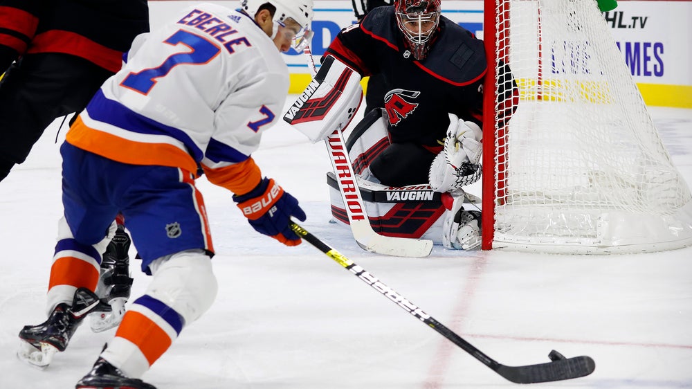 Carolina beats Isles 5-2 for best start in franchise history