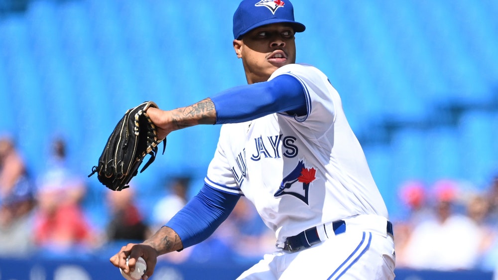 Blue Jays RHP Stroman leaves with cramp in left shoulder