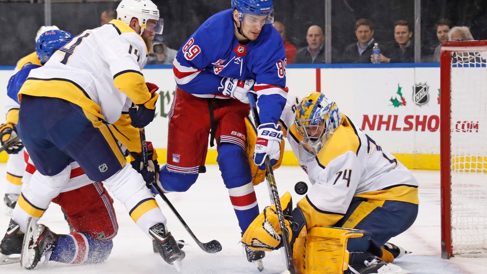 Josi, Saros lead Predators to 5-2 win over Rangers