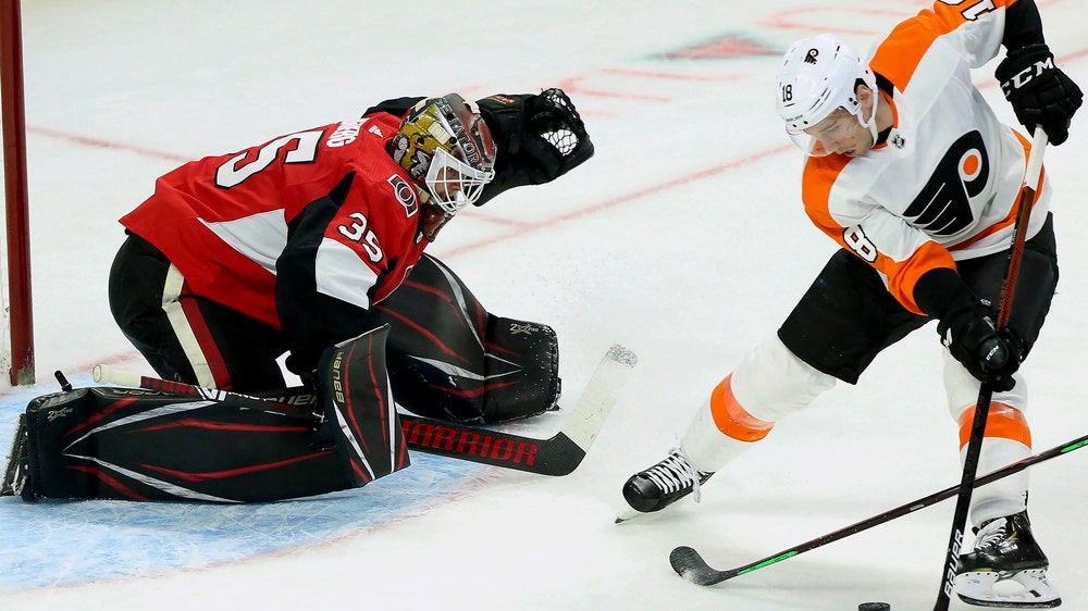 Couturier scores shootout winner, Flyers beat Senators 5-4