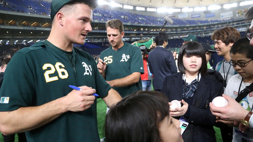 Bruce gets 1st hit of 2019 MLB season, Piscotty 1st home run