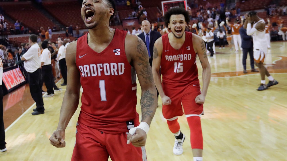 Radford shocks No. 17 Texas 62-59