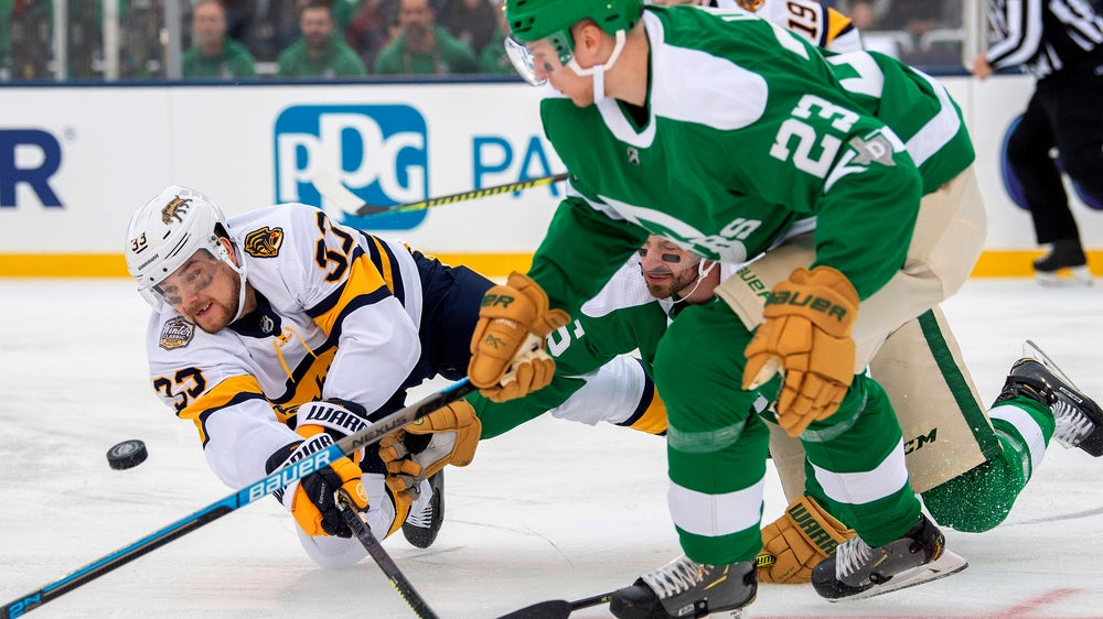 Stars rally to beat Preds 4-2 in Winter Classic at Cotton