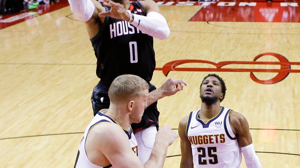 Harden has 35 as Rockets down Nuggets 130-104