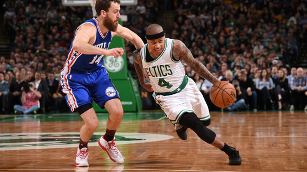 Thomas scores 33, Celtics hold off late push by 76ers (Feb 15, 2017)