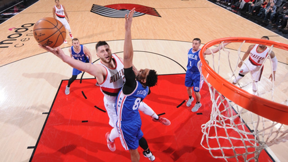 Nurkic leads Trail Blazers over 76ers 114-108 (Mar 09, 2017)