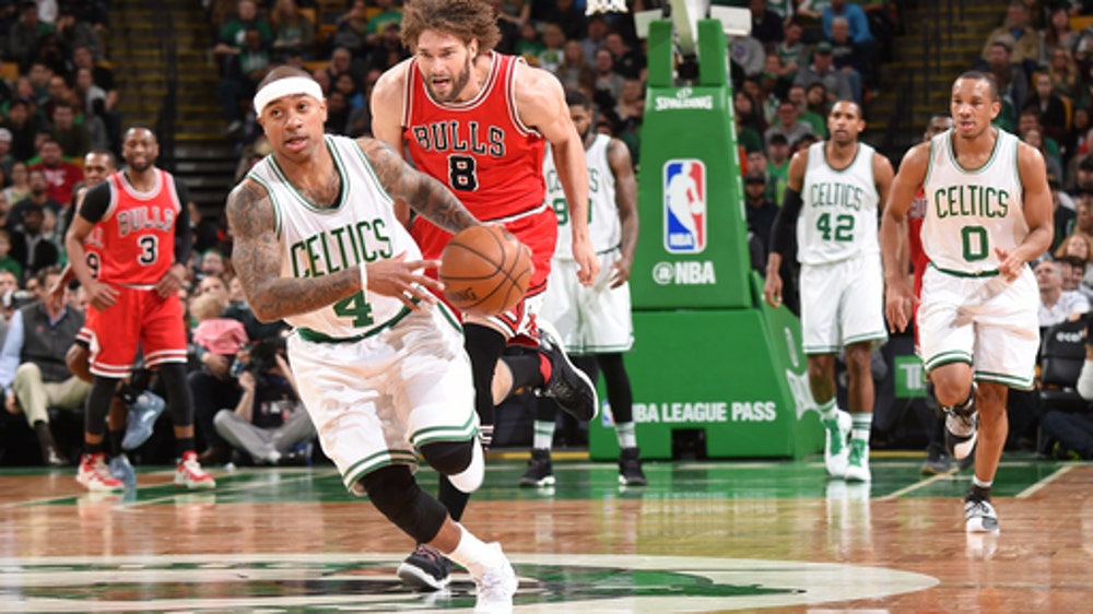 Thomas has 22, does wave, Celtics hand Bulls 5th loss in row (Mar 12, 2017)