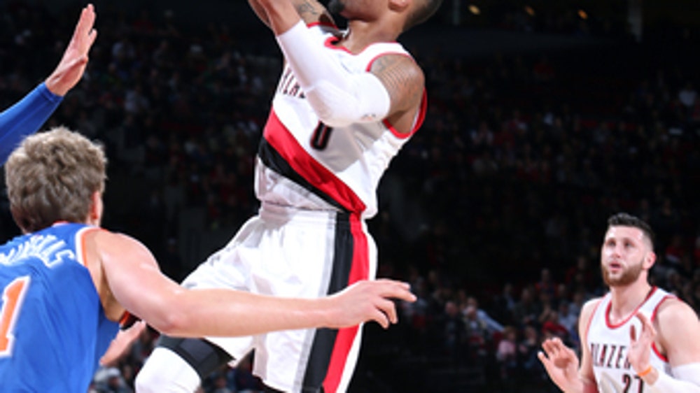 Lillard scores 30, Trail Blazers rout Knicks 110-95 (Mar 23, 2017)