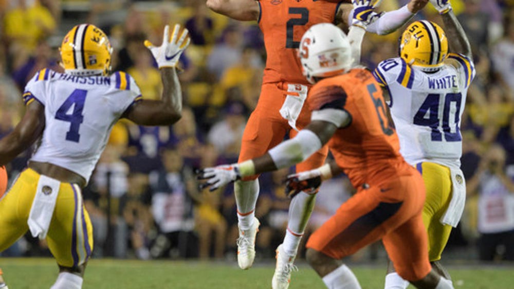 No. 25 LSU holds on for 35-26 win over Syracuse (Sep 23, 2017)
