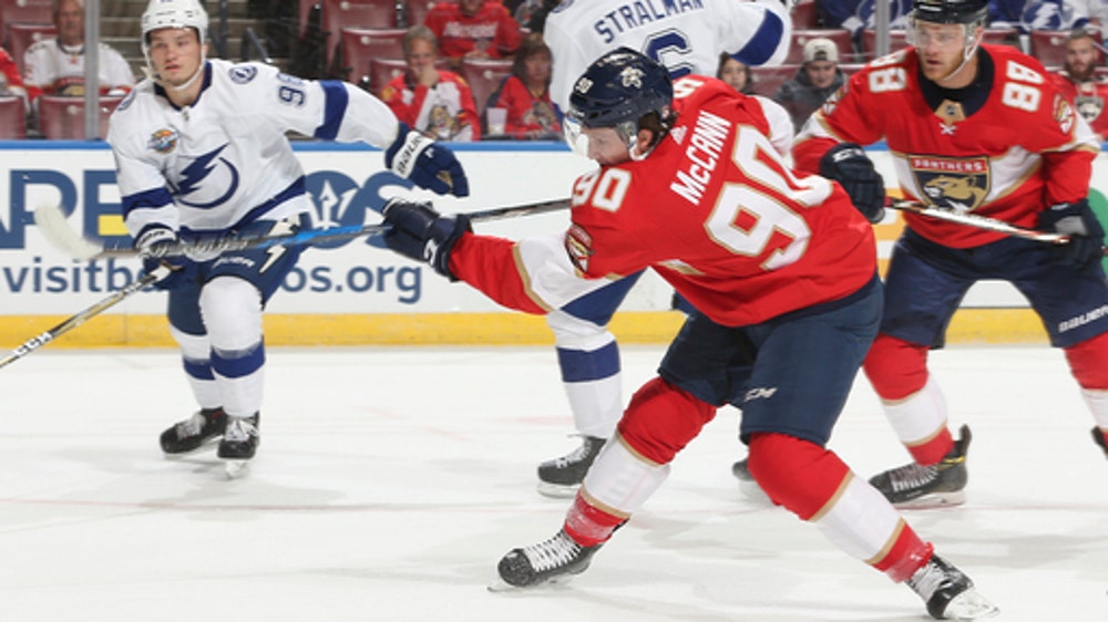 Jared McCann has hat trick, Panthers beat Lightning 5-2