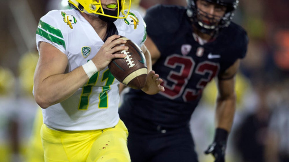 Big game by Love leads No. 23 Stanford past Oregon 49-7 (Oct 14, 2017)