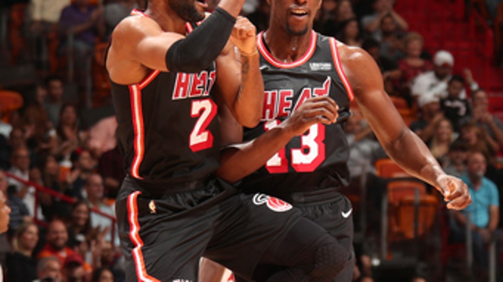 Happy birthday: Heat top Bulls 97-91 to end 3-game slide (Nov 01, 2017)