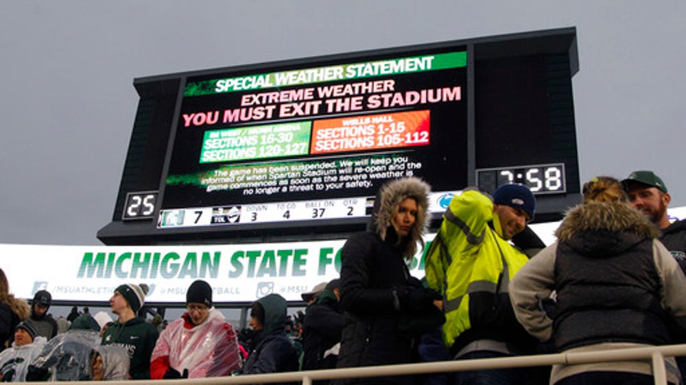Start of Minnesota-Michigan game delayed by severe weather