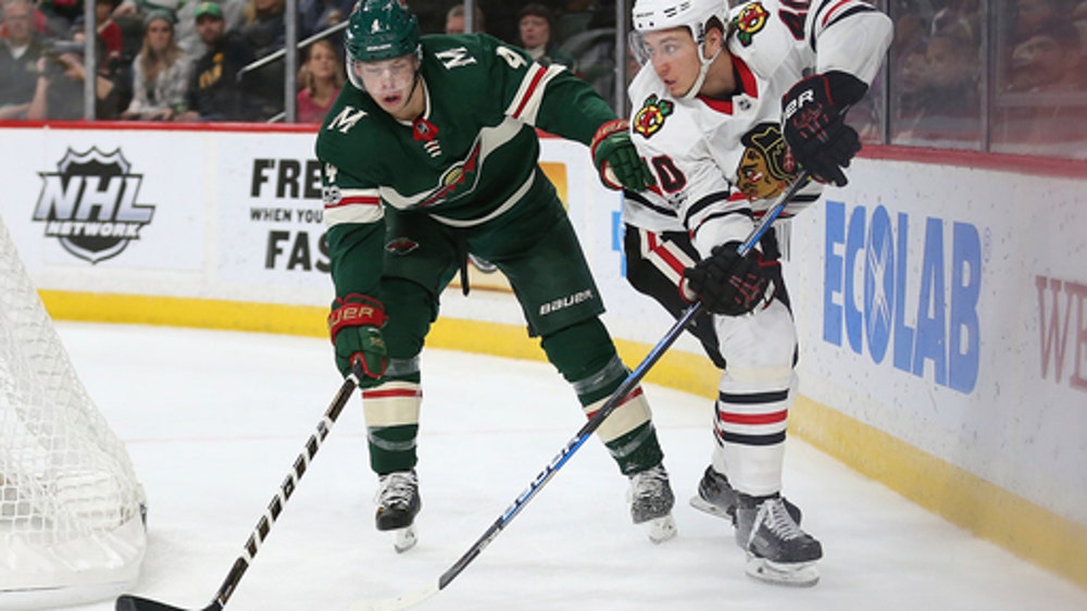 Anisimov nets late power-play goal, Blackhawks beat Wild 2-0 (Nov 04, 2017)