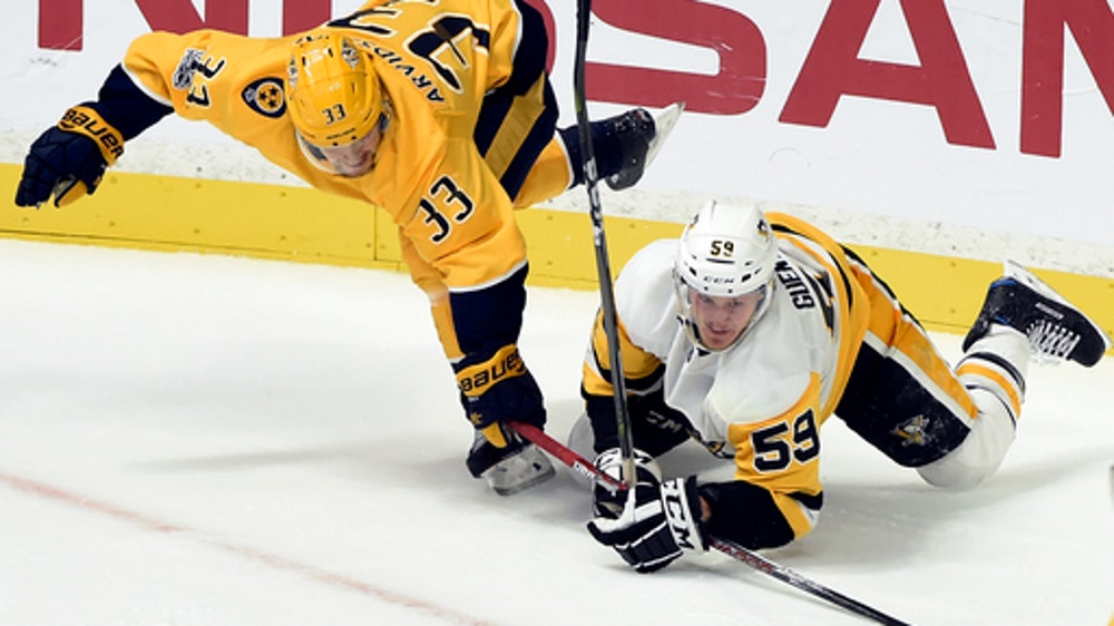 Filip Forsberg lifts Predators past Penguins 5-4 in SO (Nov 11, 2017)